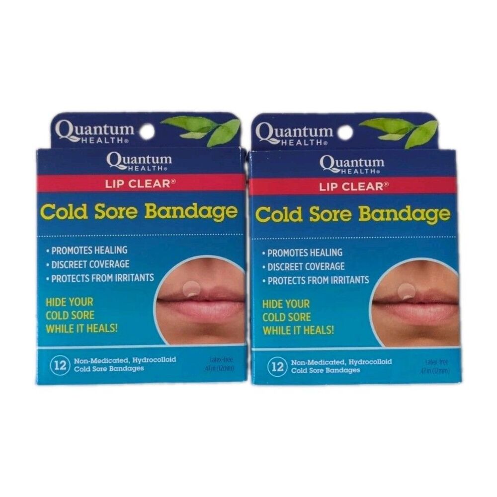 Quantum Health Lip Clear Discreet Cold Sore Healing Patches (12 Ct per Pack) - 2